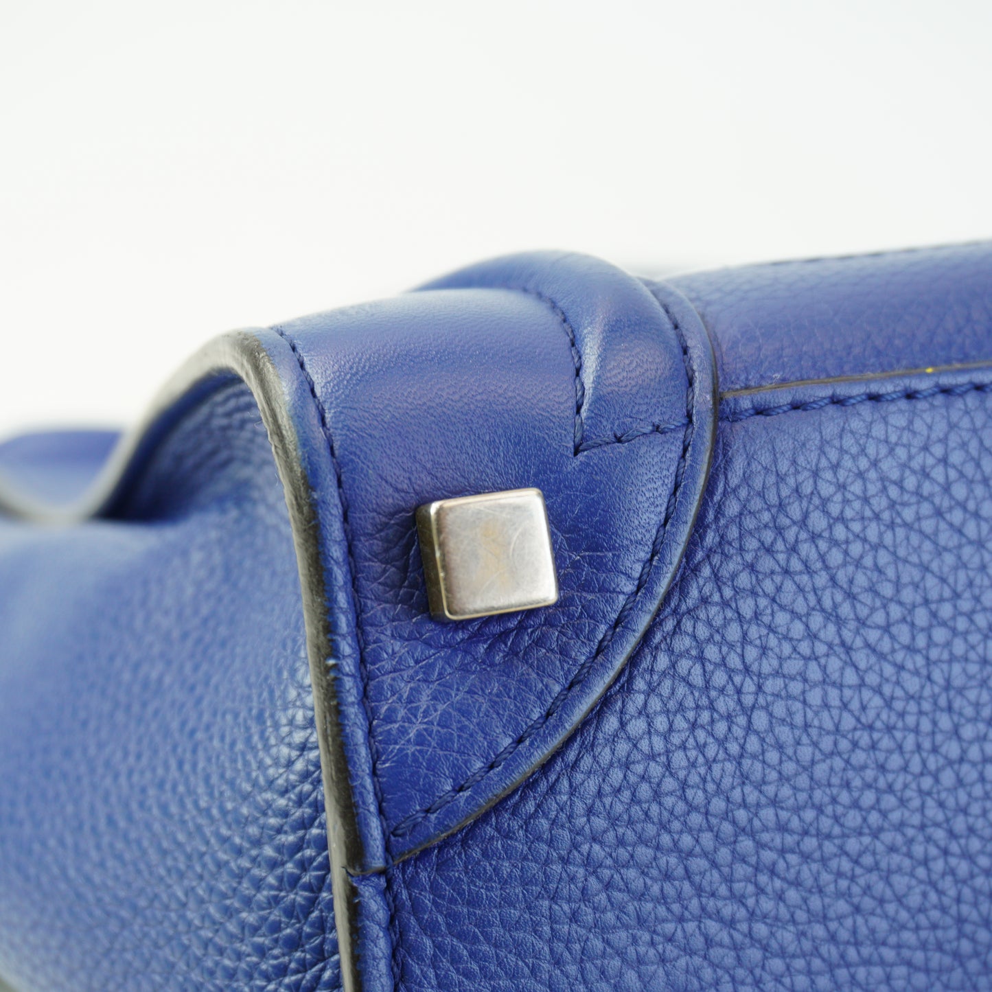 Celine Luggage Tote Blue Medium GHW