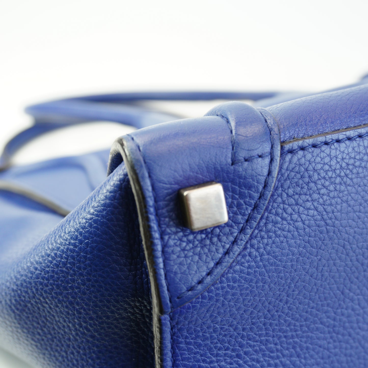 Celine Luggage Tote Blue Medium GHW