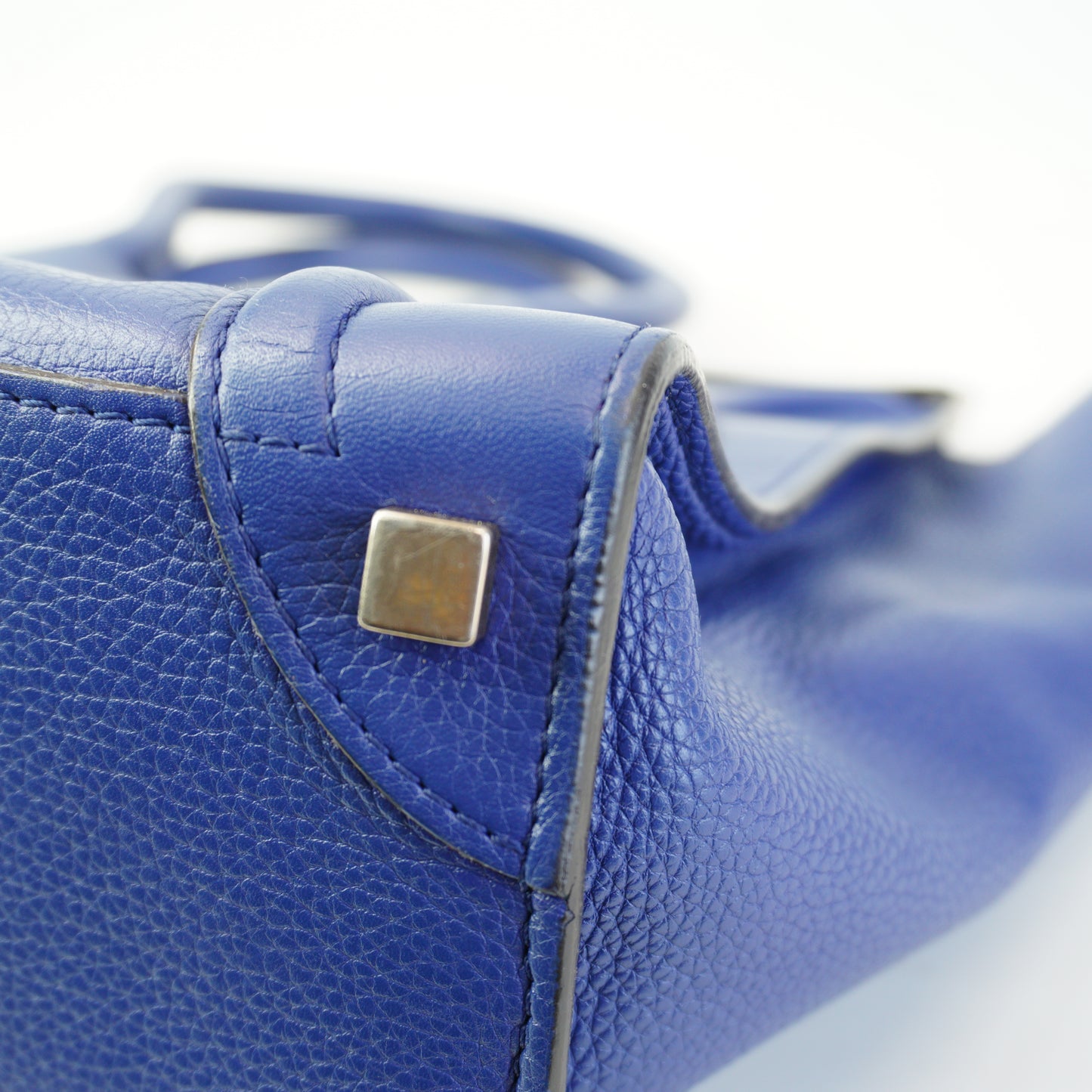 Celine Luggage Tote Blue Medium GHW