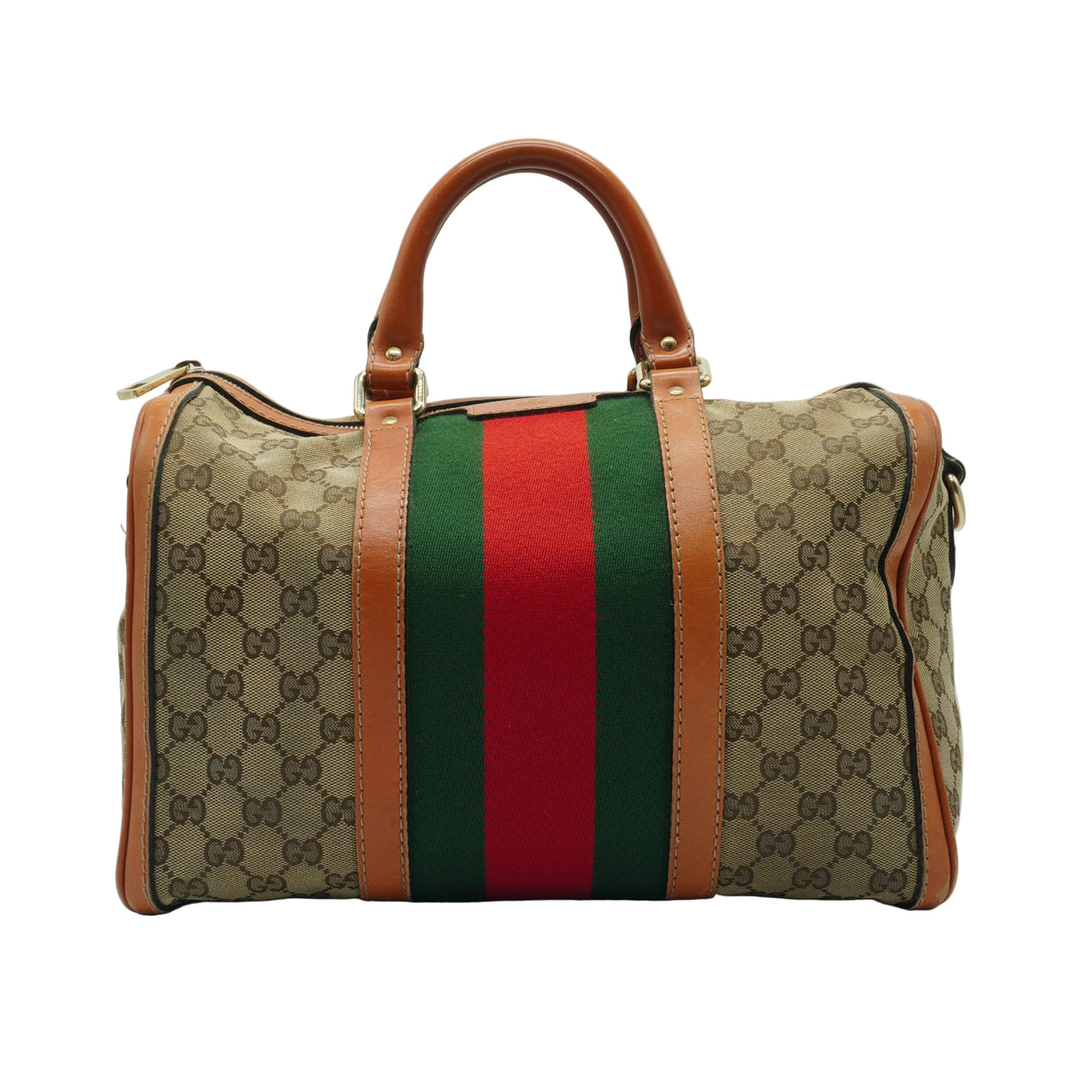 Gucci GG Boston Medium Canvas Beige GHW