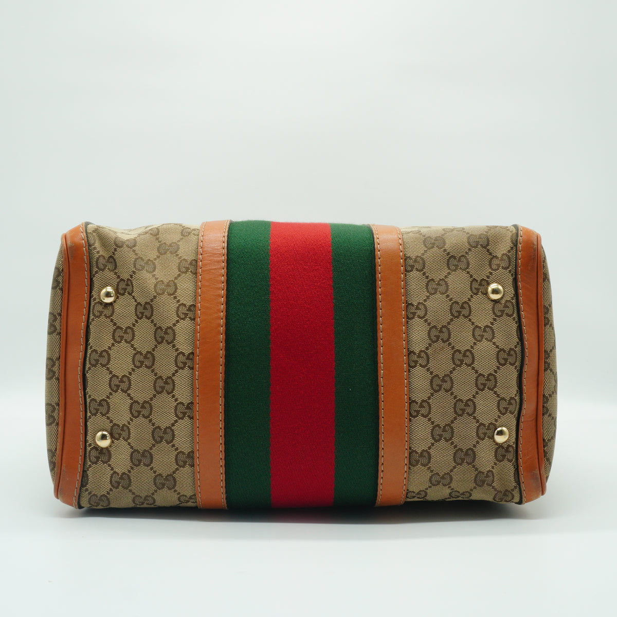 Gucci GG Boston Medium Canvas Beige GHW