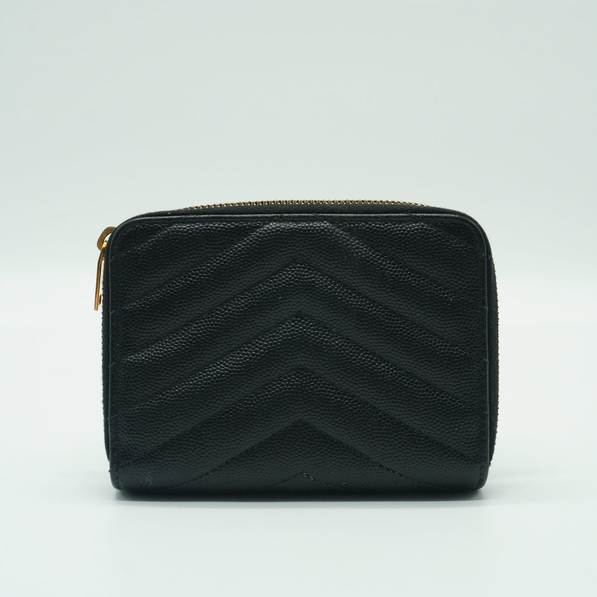 YSL Cassandre Matelasse Compact Zip-Around Wallet