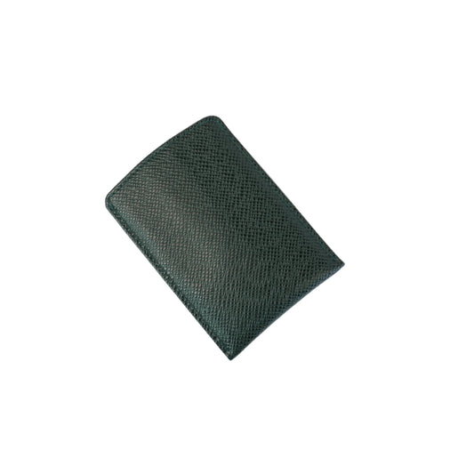 Louis Vuitton	Green Taiga Pull Tab Card Case