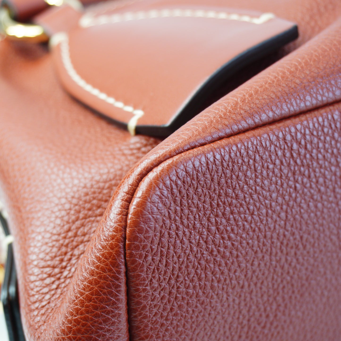 Chloe Small Daria Leather Bag In brown GHW