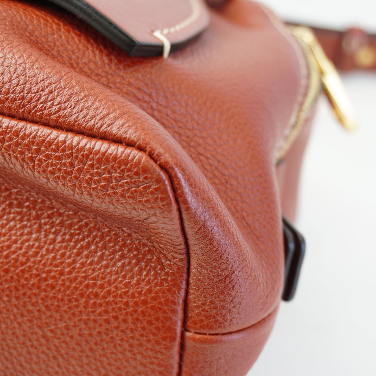 Chloe Small Daria Leather Bag In brown GHW