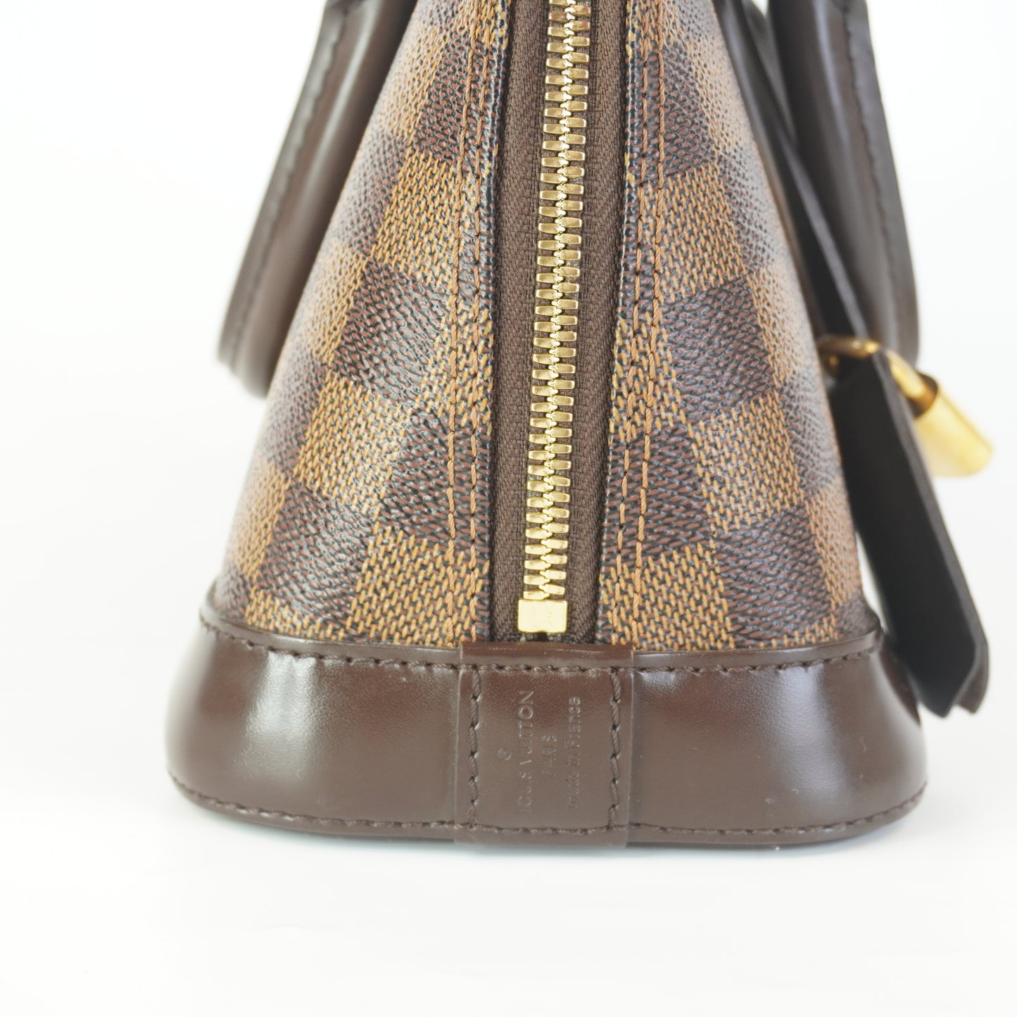 Louis Vuitton	Alma BB Damier Ebene Canvas GHW