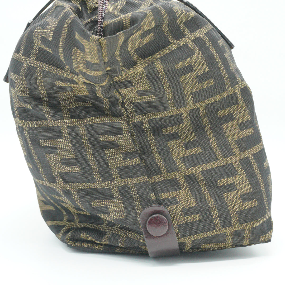 Fendi	Vintage Zucca FF Roll Cloth Small Brown Tote SHW