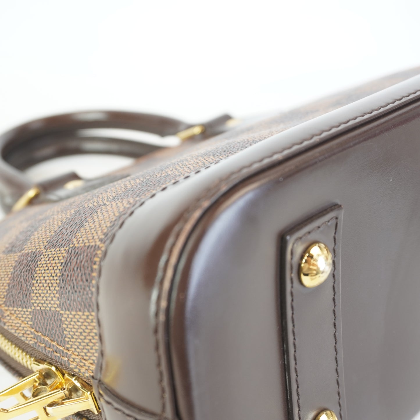 Louis Vuitton	Alma BB Damier Ebene Canvas GHW