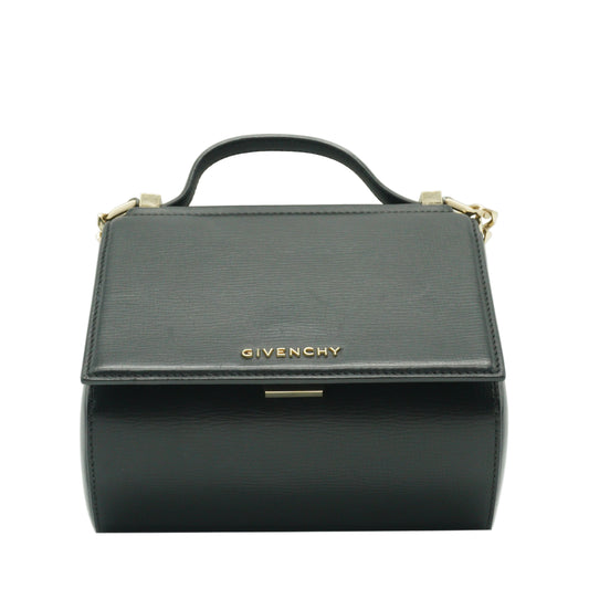 Givenchy	Pandora Box Small Chain Top handle Bag Black SHW