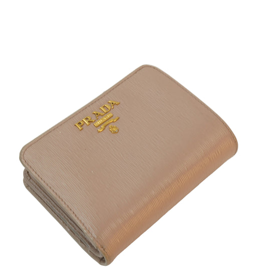 Prada Saffiano Leather Bifold Wallet GHW