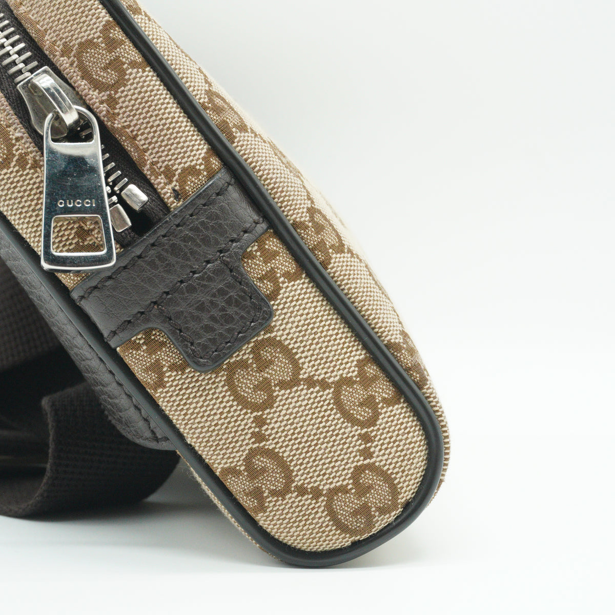 Gucci	Canvas Belt Bag / Waist Bag Small Beige SHW