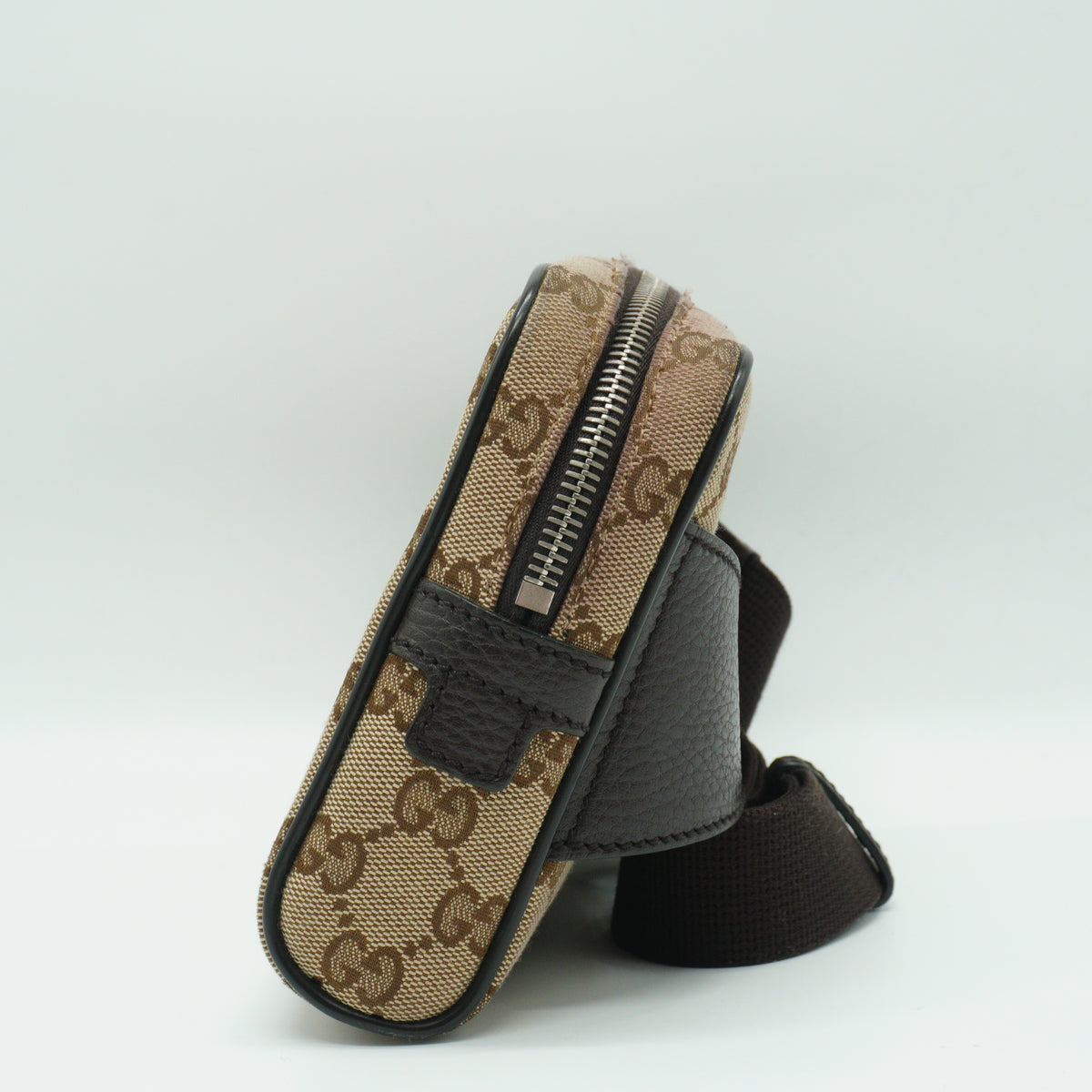 Gucci	Canvas Belt Bag / Waist Bag Small Beige SHW