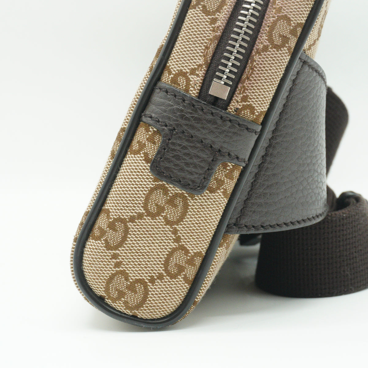 Gucci	Canvas Belt Bag / Waist Bag Small Beige SHW
