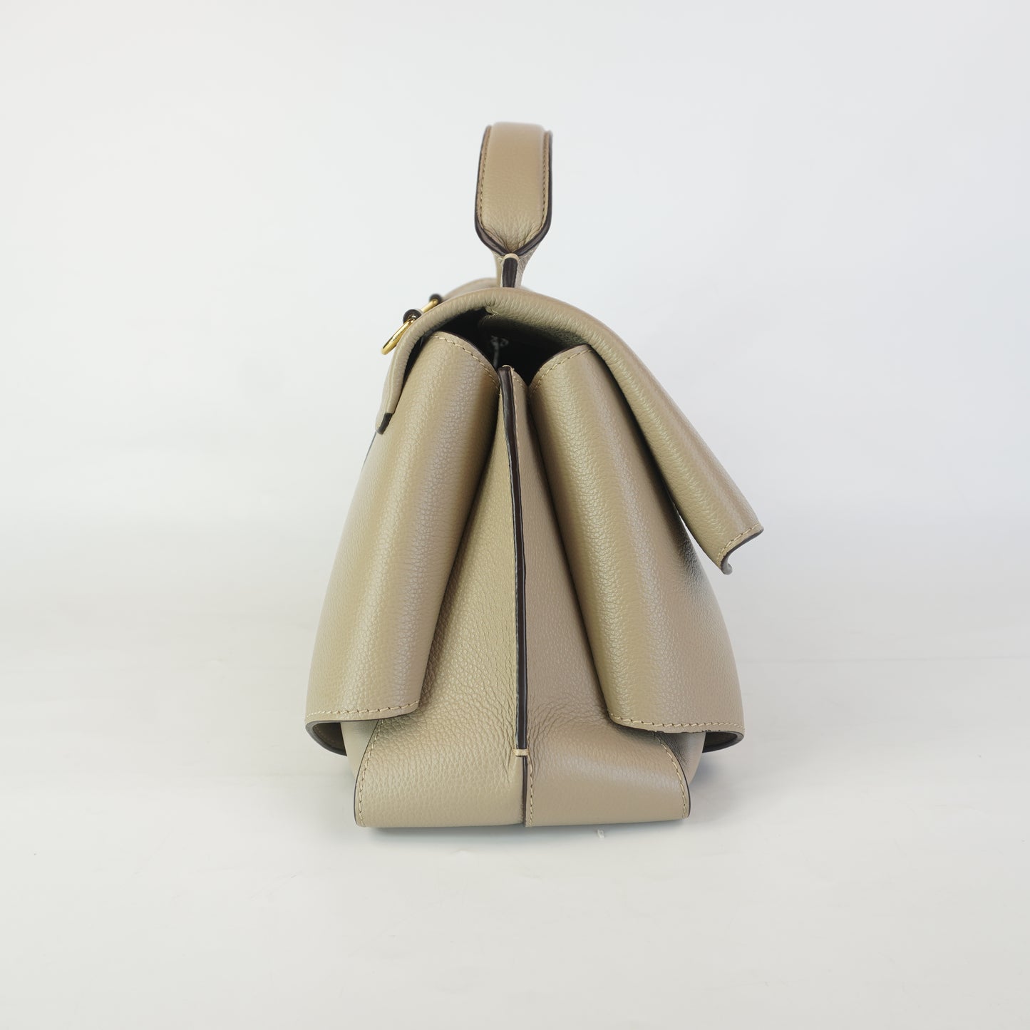 Polene Numero Neuf Beige Leather GHW Medium