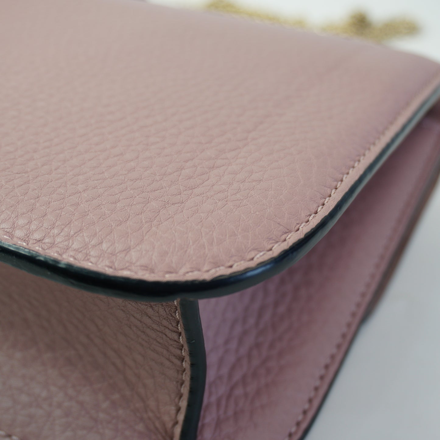 Valentino Rockstud Glam Lock Shoulder Bag GHW Small Mauve
