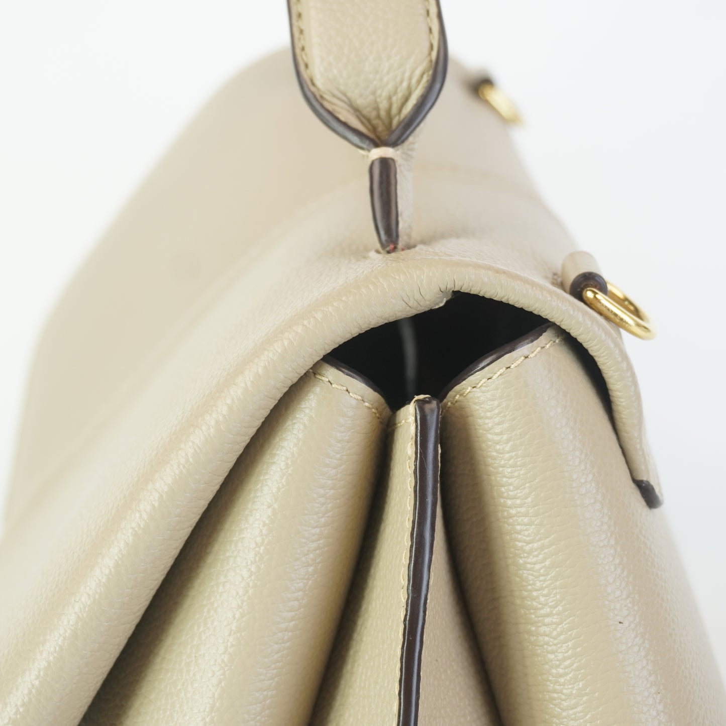 Polene Numero Neuf Beige Leather GHW Medium