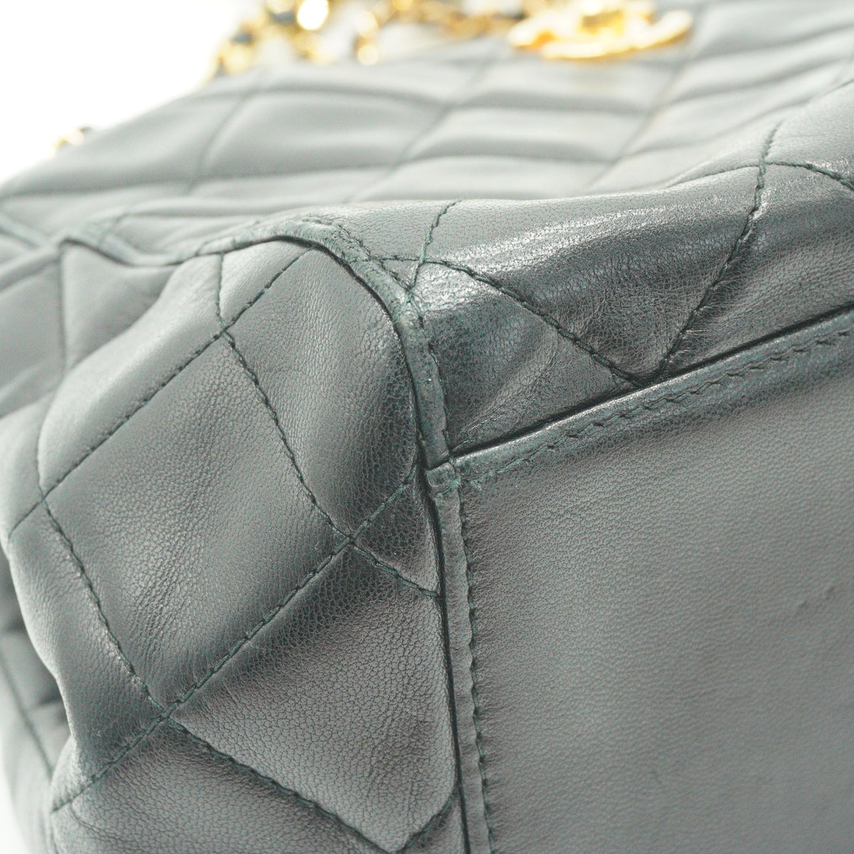 Chanel Black Quilted Lambskin Black Medium GHW