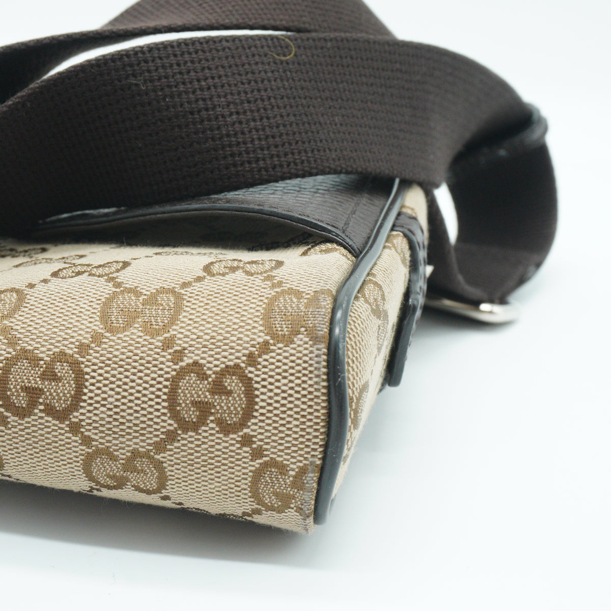 Gucci	Canvas Belt Bag / Waist Bag Small Beige SHW