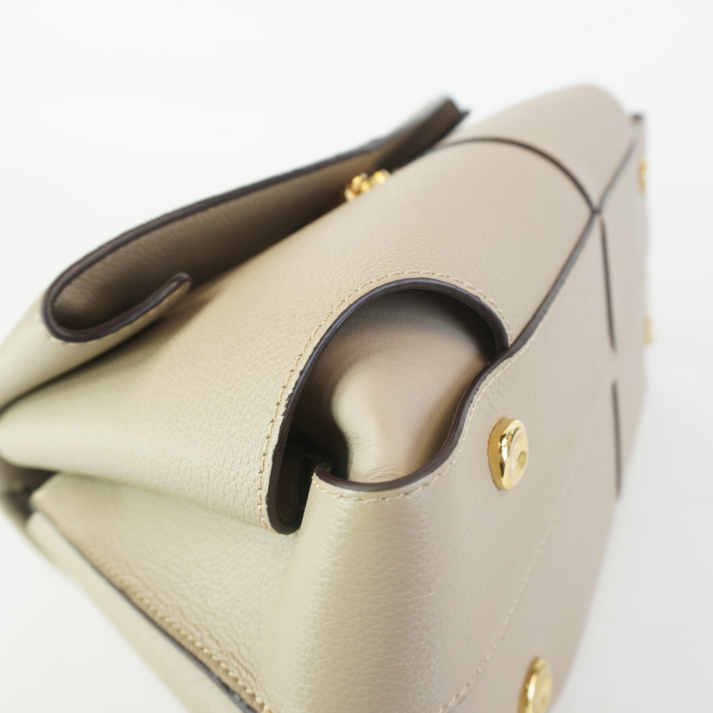 Polene Numero Neuf Beige Leather GHW Medium
