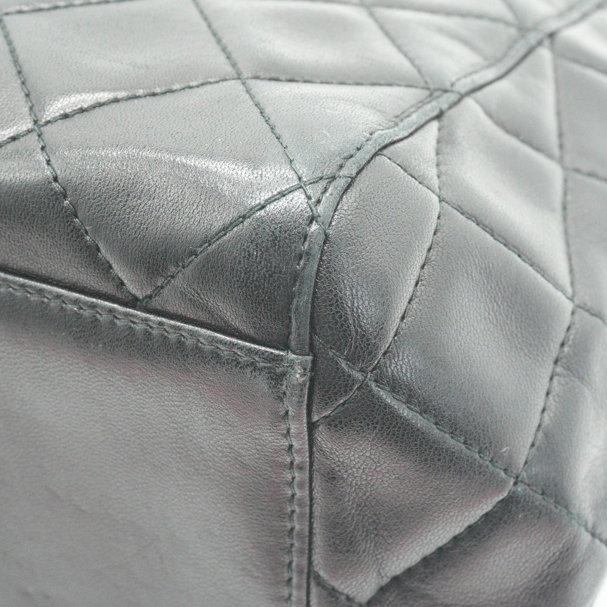 Chanel Black Quilted Lamb Skin Black Medium GHW