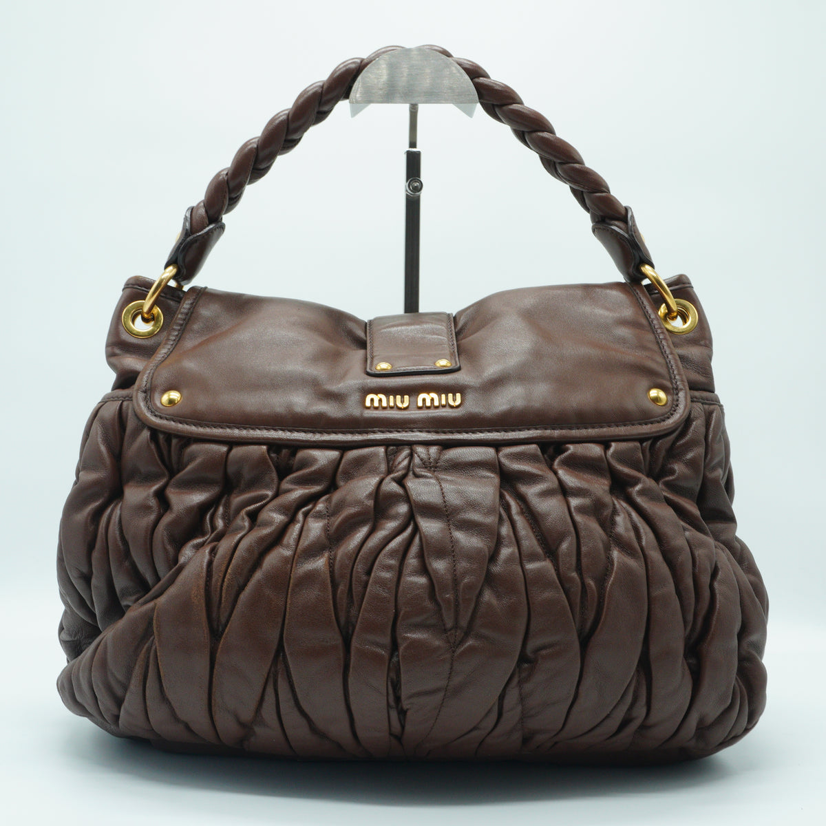 MiuMiu Coffer Hobo Bag Large GHW
