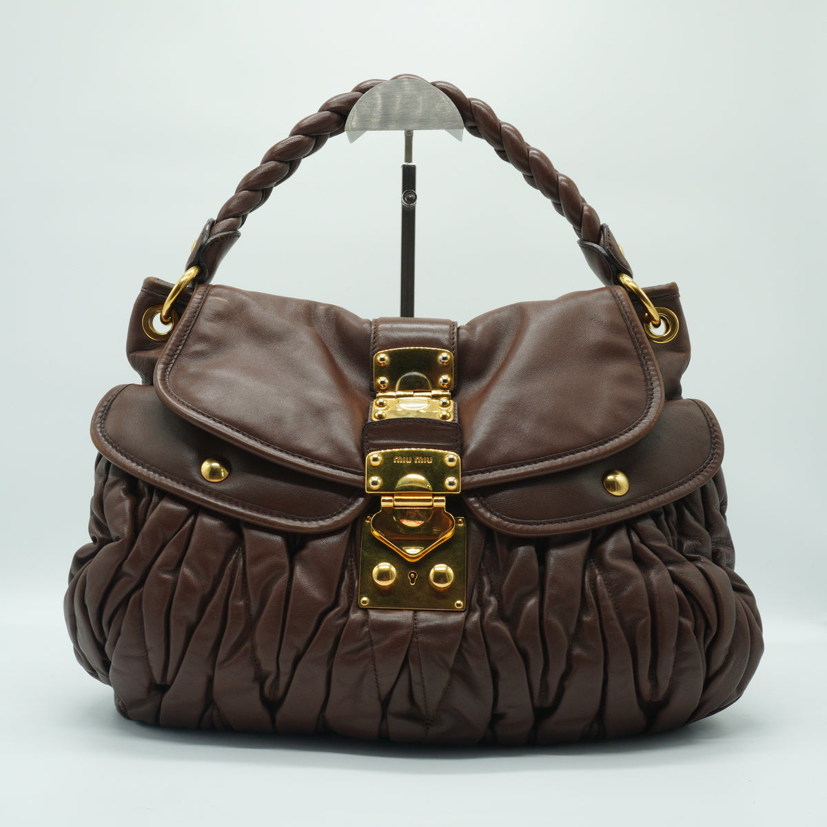 MiuMiu Coffer Hobo Bag Large GHW