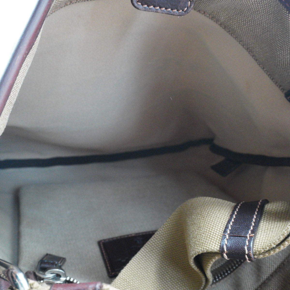 Prada	Vintage Logo Jacquard Canvas Medium Sling bag Beige SHW