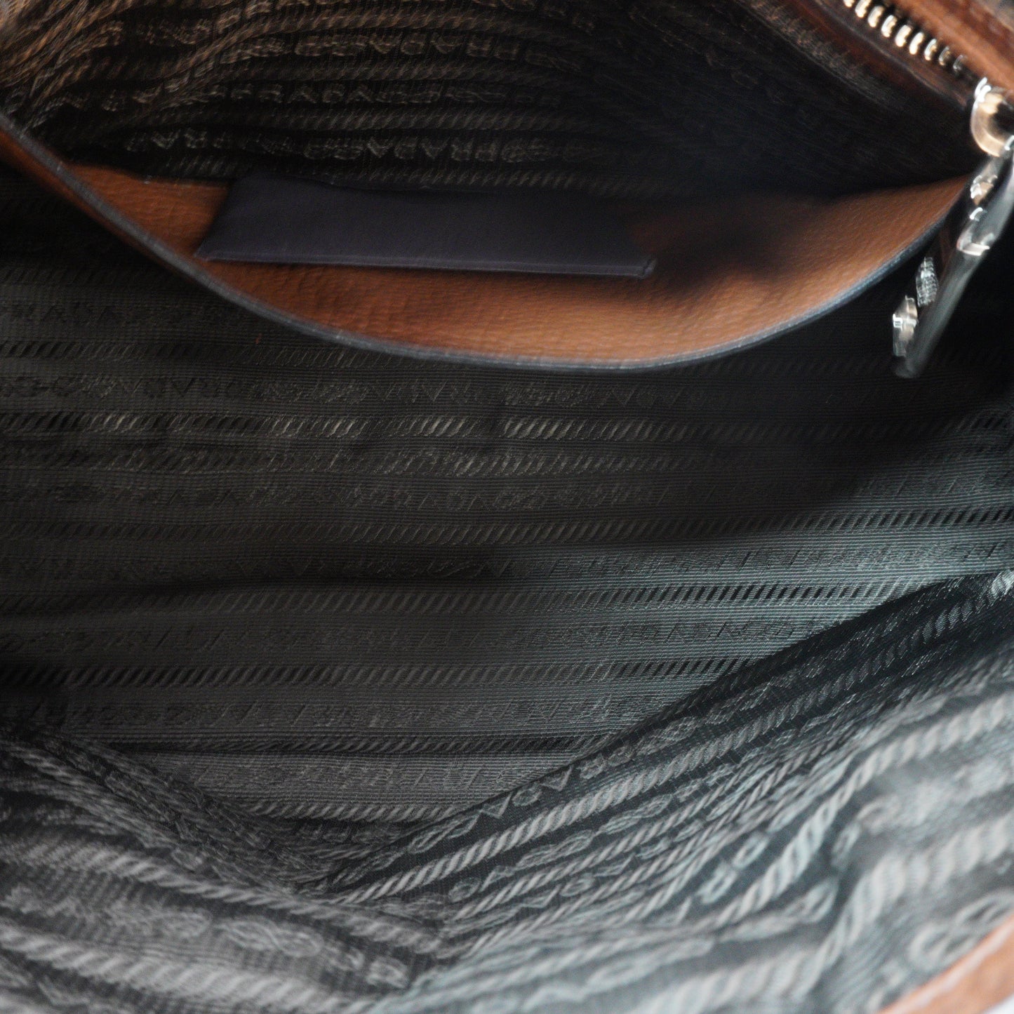 Prada Vitello Diano/Phenix Leather Bauletto Tote Bag