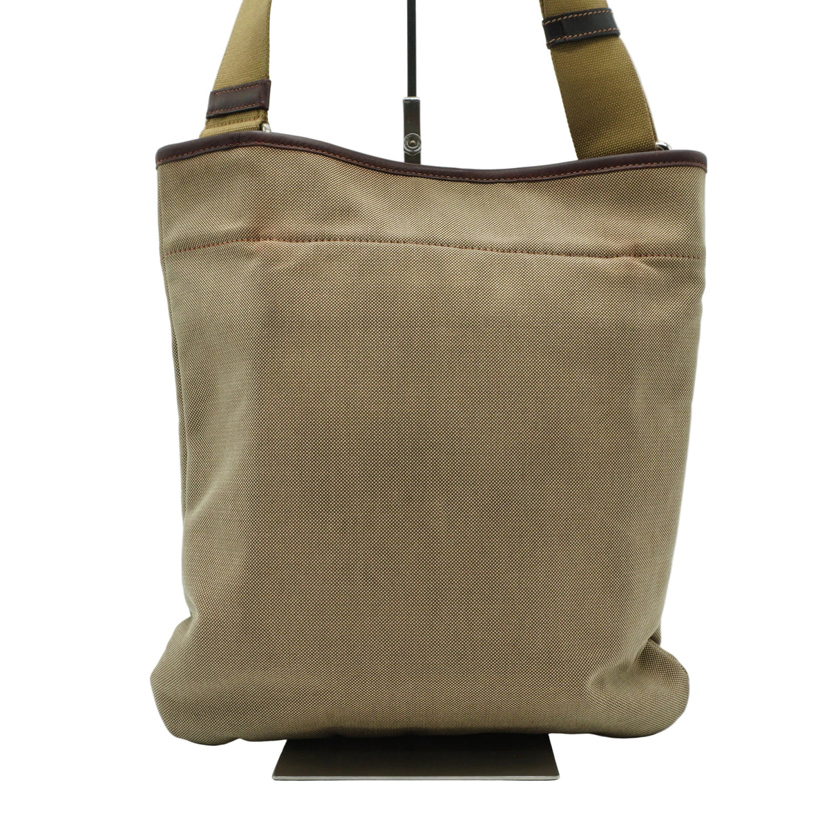 Prada	Vintage Logo Jacquard Canvas Medium Sling bag Beige SHW