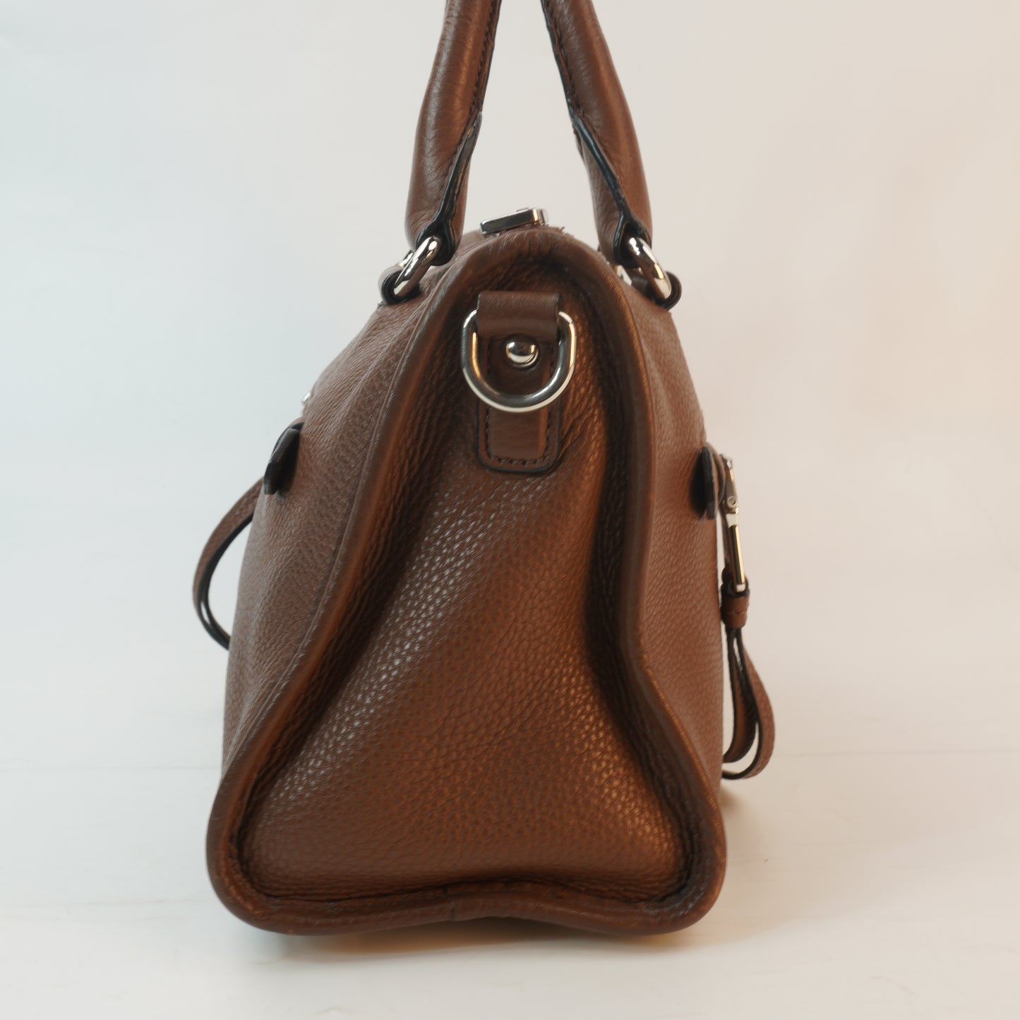 Prada Vitello Diano/Phenix Leather Bauletto Tote Bag
