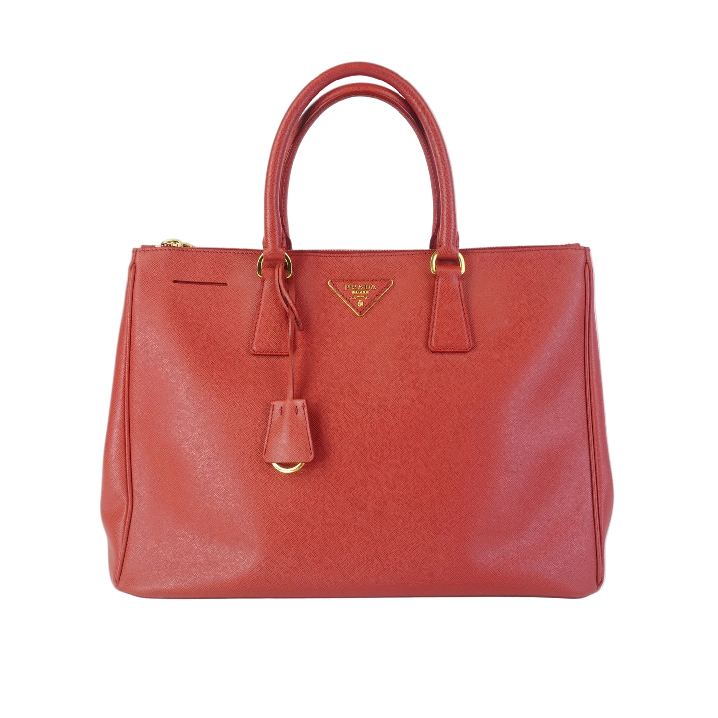 Prada Galleria Tote Red GHW Large