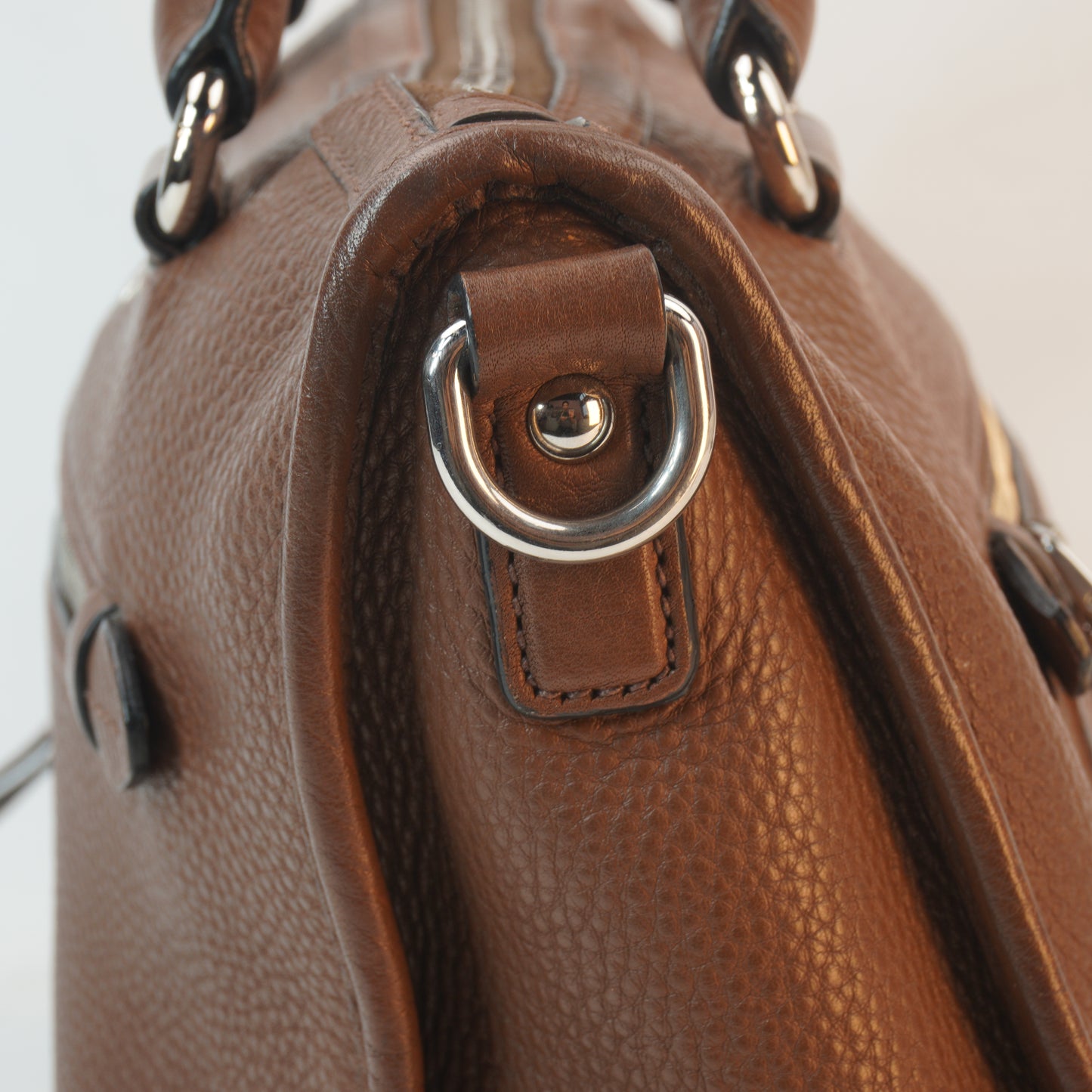 Prada Vitello Diano/Phenix Leather Bauletto Tote Bag