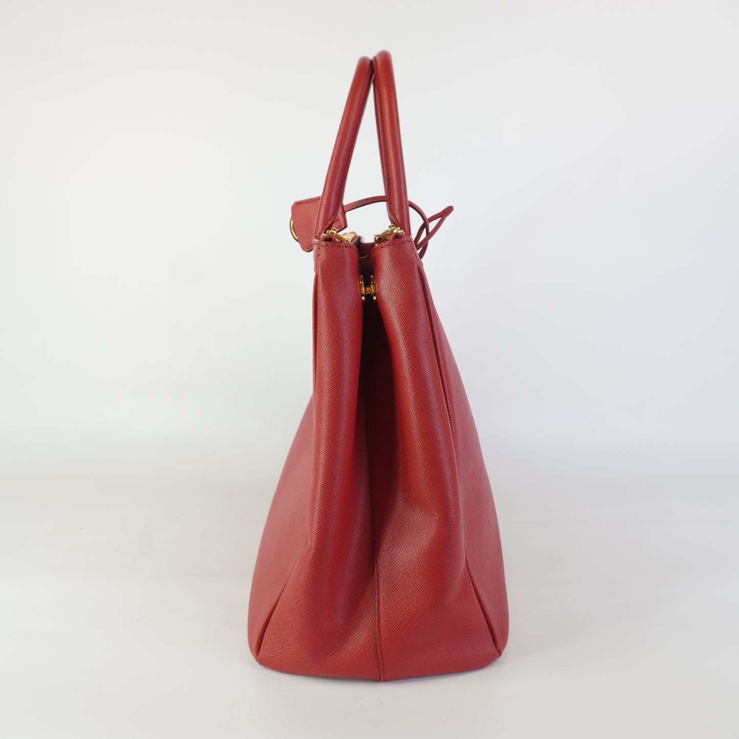 Prada Galleria Tote Red GHW Large