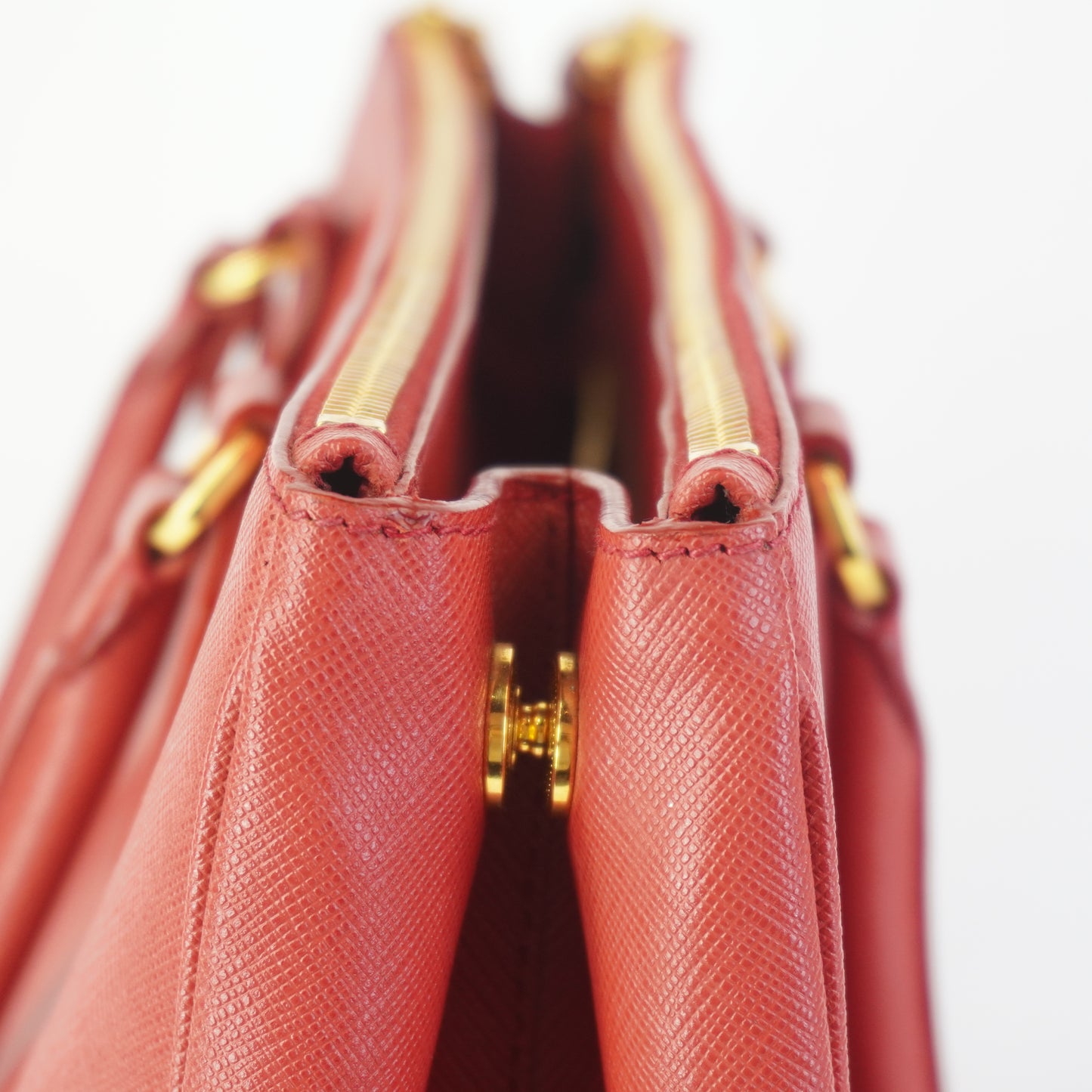 Prada Galleria Tote Red GHW Large