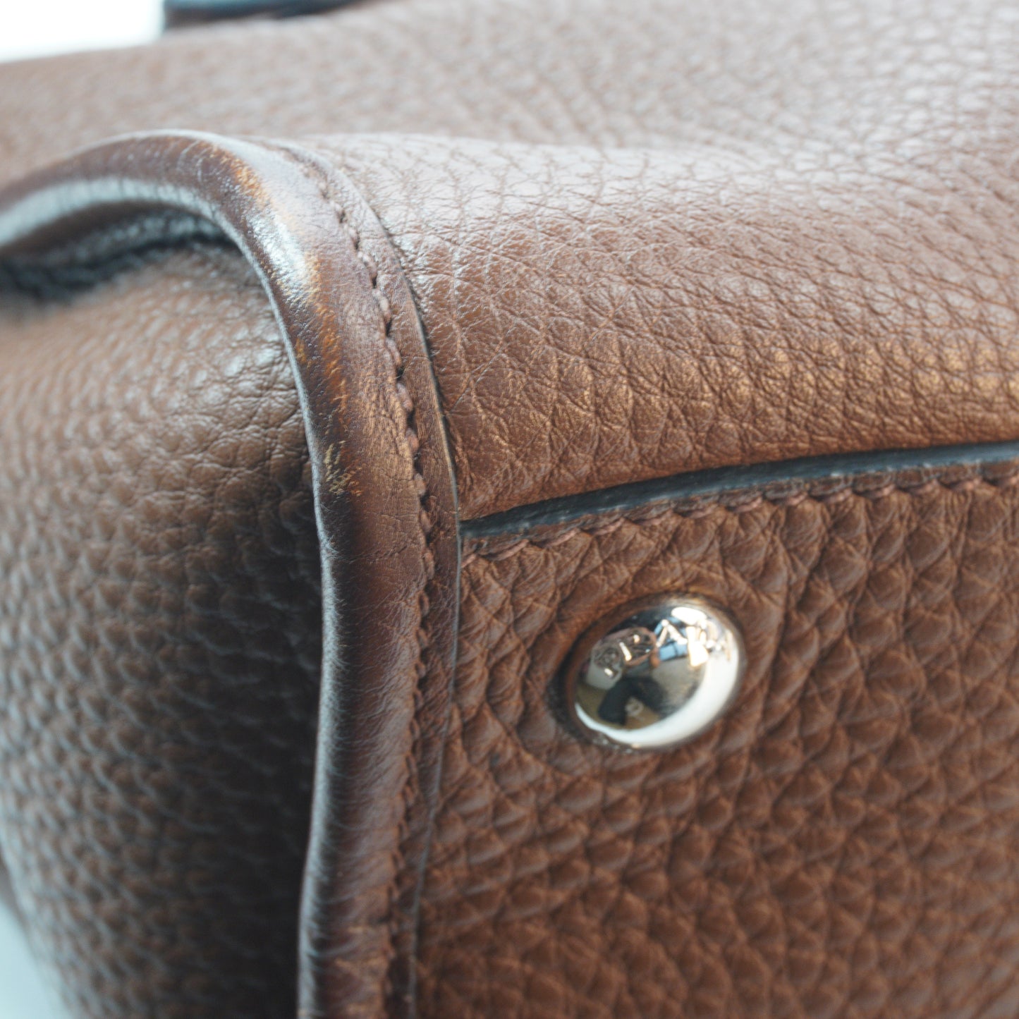 Prada Vitello Diano/Phenix Leather Bauletto Tote Bag