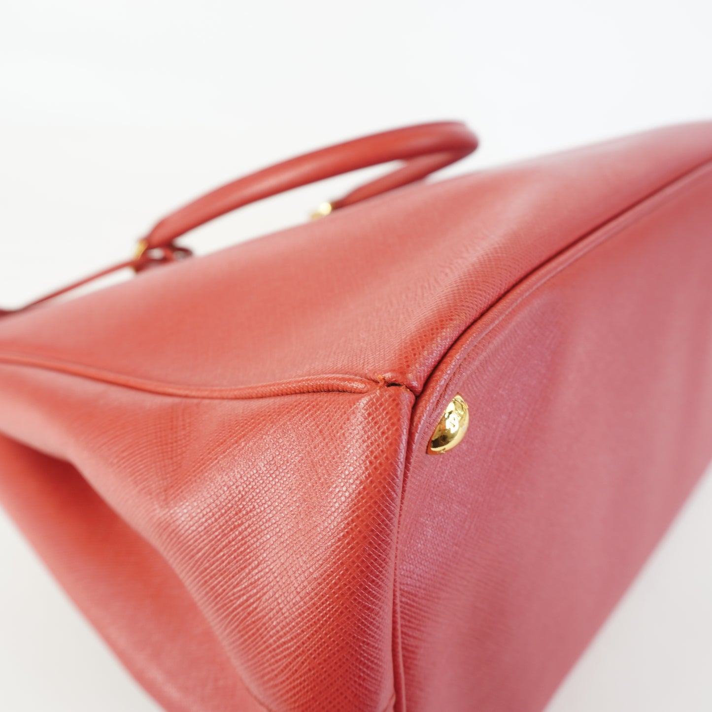 Prada Galleria Tote Red GHW Large