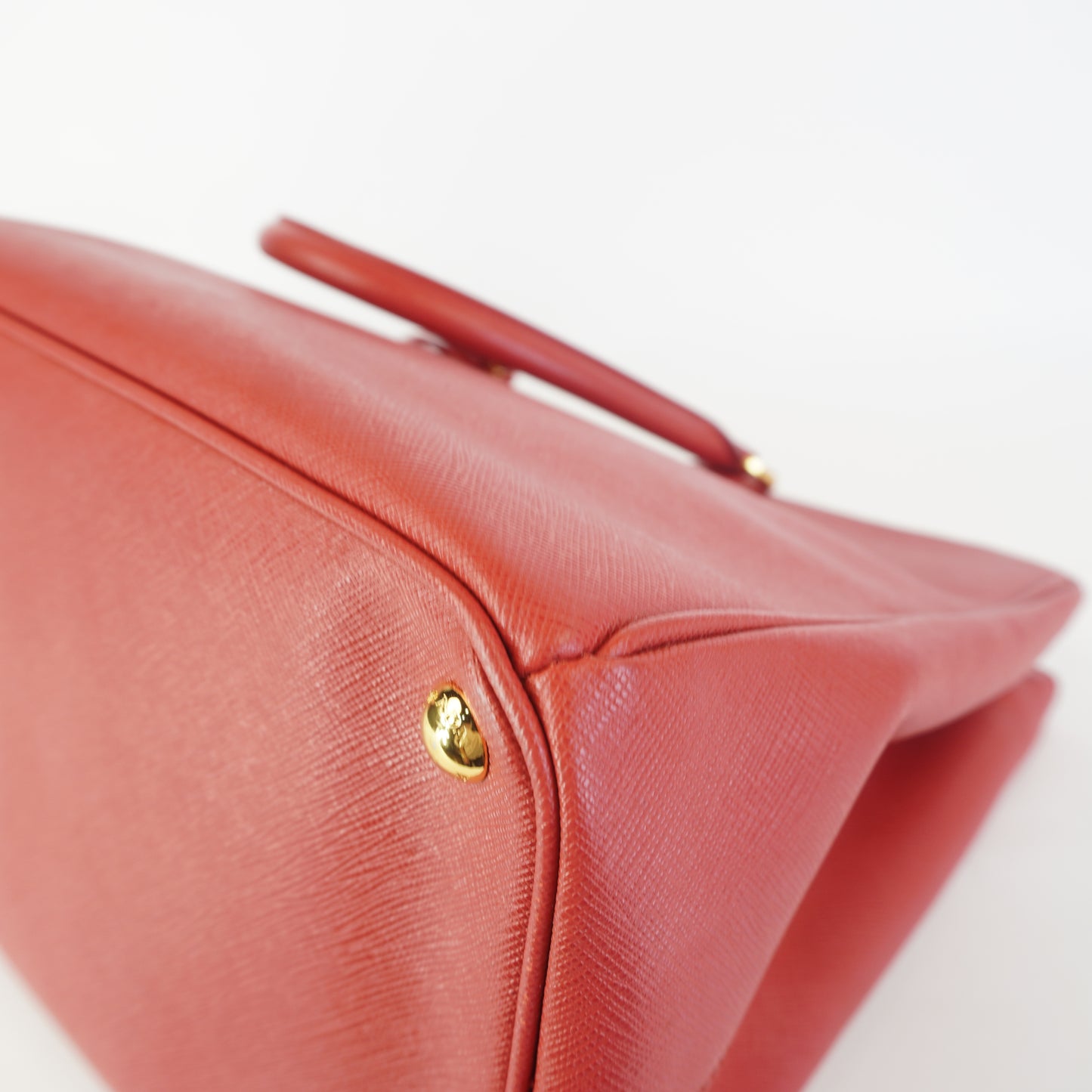 Prada Galleria Tote Red GHW Large