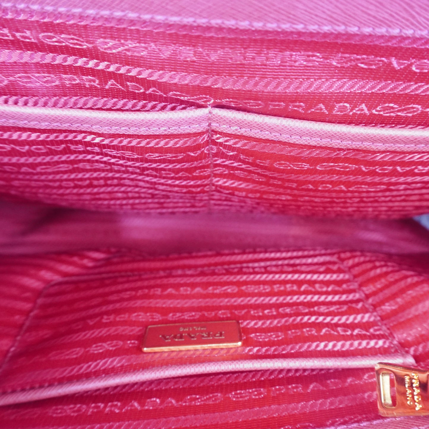 Prada Galleria Tote Red GHW Large