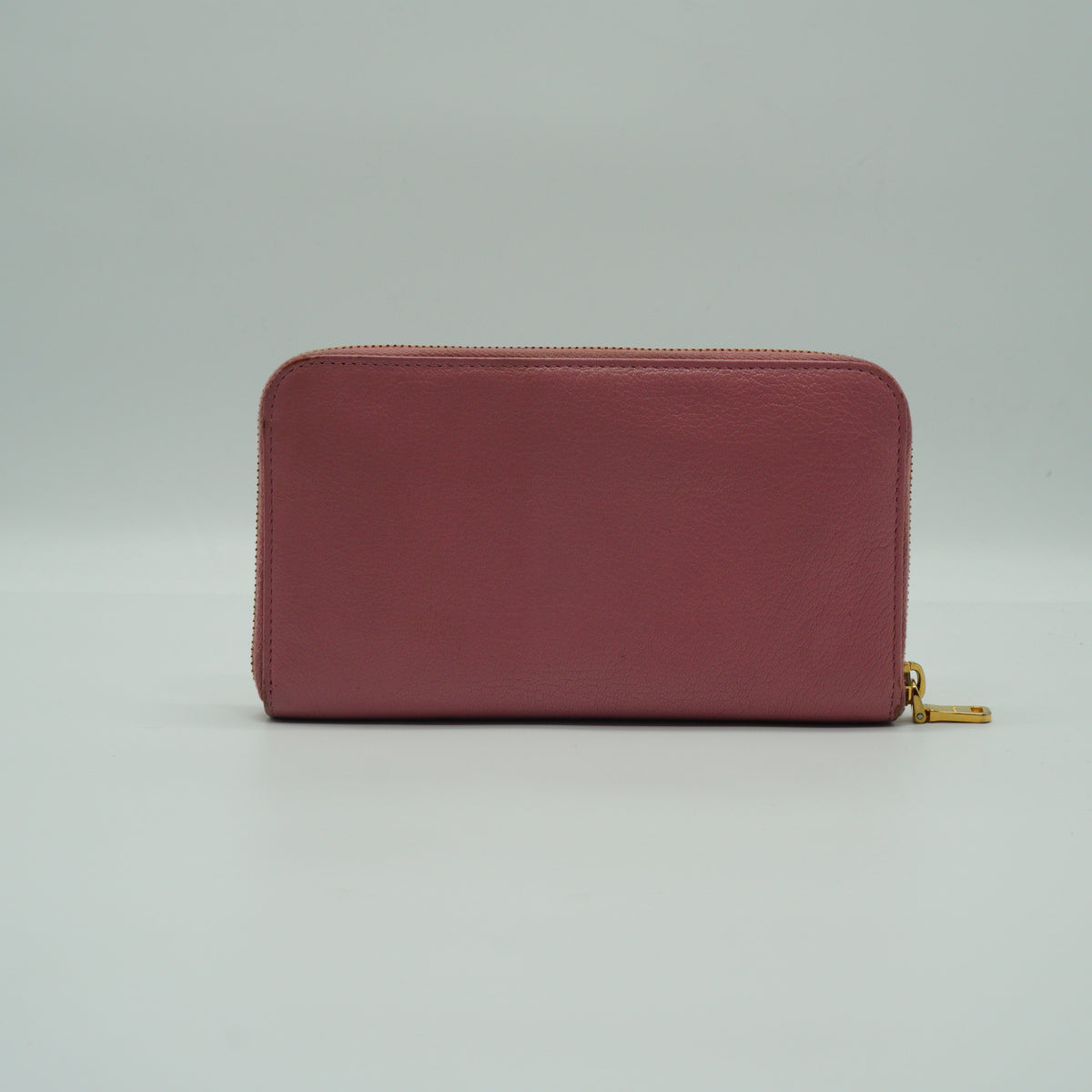 MiuMiu Zip Around Pink Long Wallet GHW