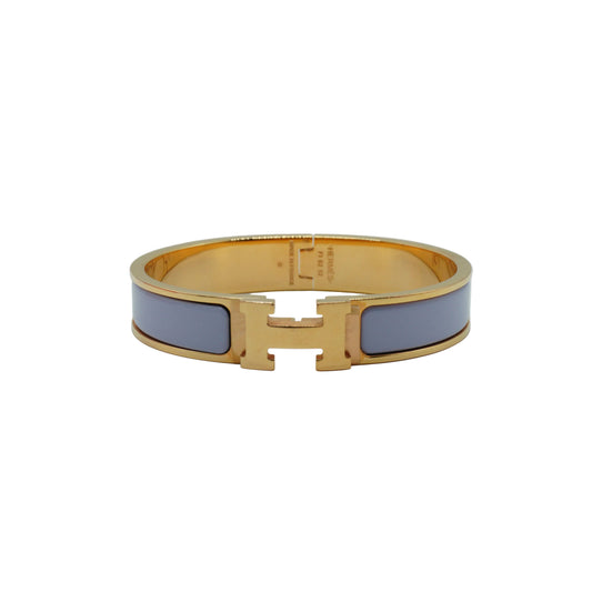 Hermes Clic H Bracelet  Gold/Lavender