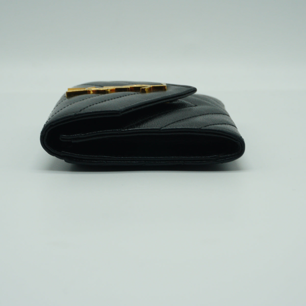 YSL Envelope Wallet Black GHW