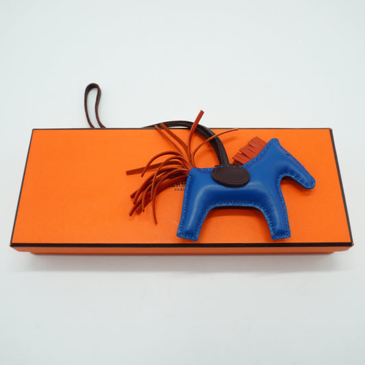Hermes Rodeo PM Bag Charm (Blue, Brown, Rust Orange)