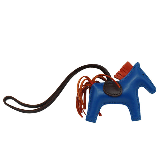 Hermes Rodeo PM Bag Charm (Blue, Brown, Rust Orange)