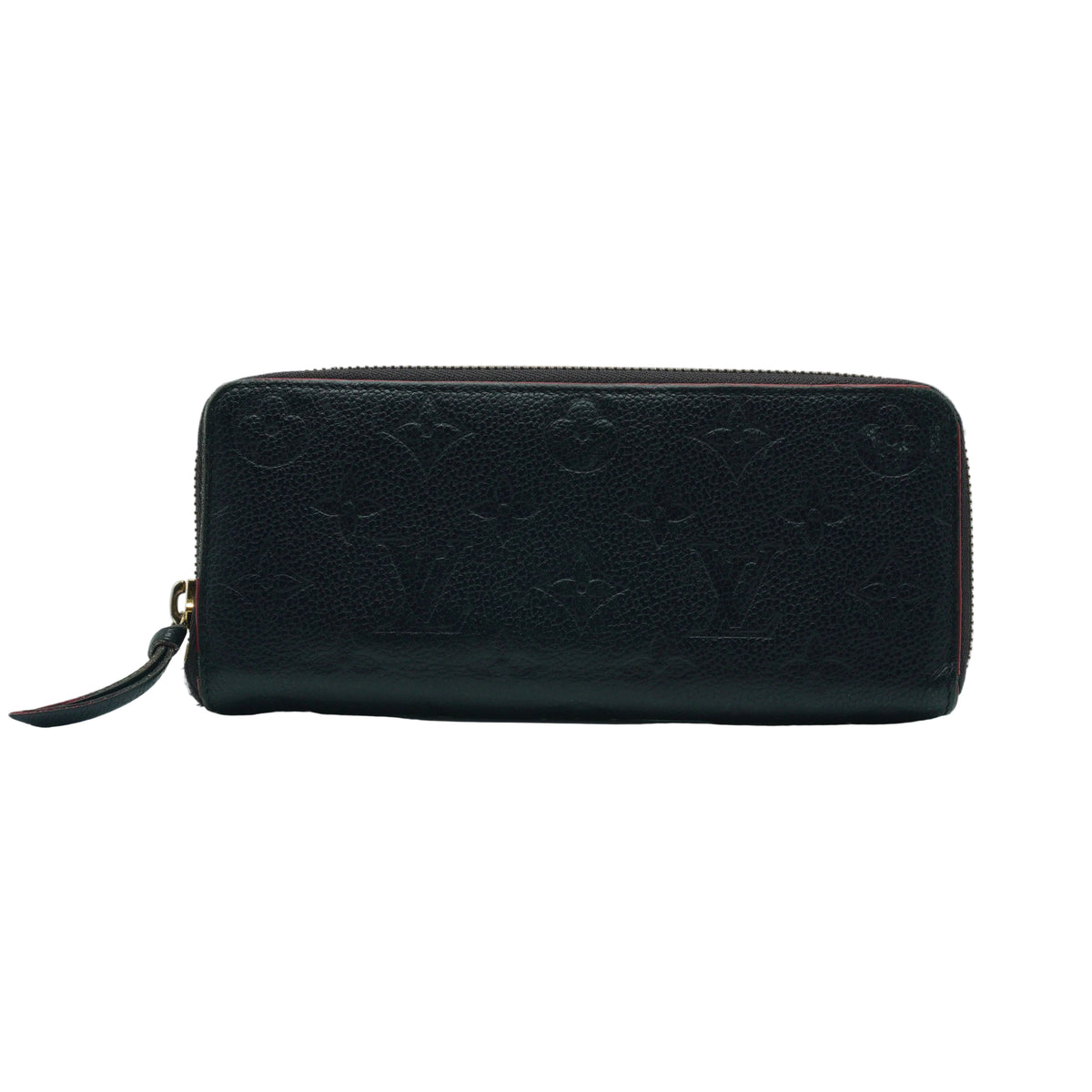 Louis Vuitton Zippy Embossed Monogram Empreinte Rouge Wallet