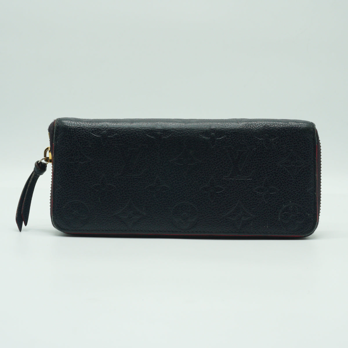 Louis Vuitton Zippy Embossed Monogram Empreinte Rouge Wallet