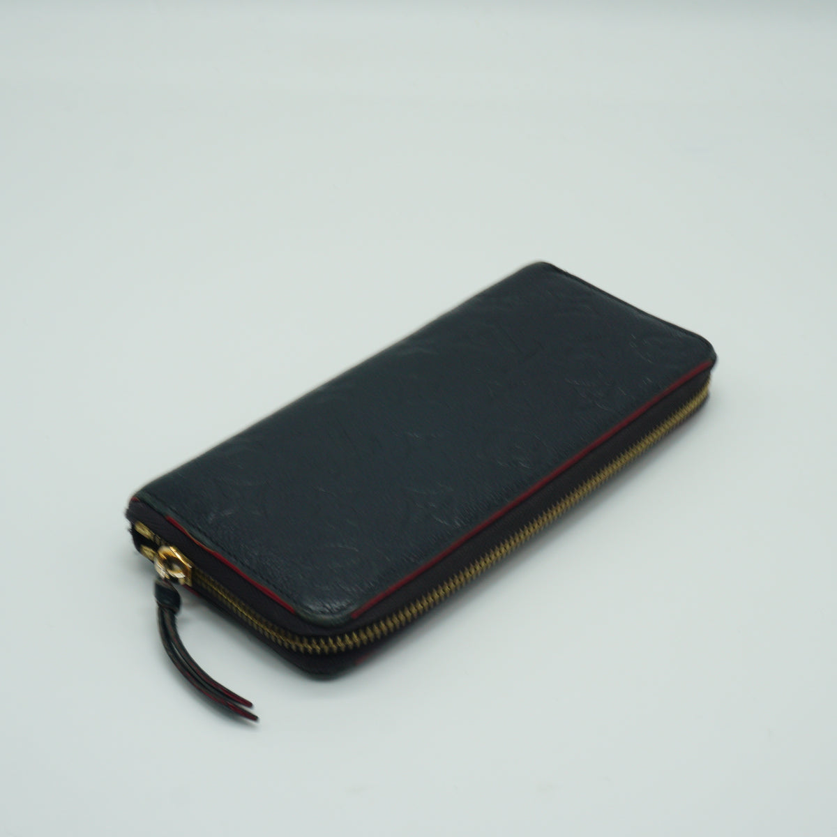 Louis Vuitton Zippy Embossed Monogram Empreinte Rouge Wallet