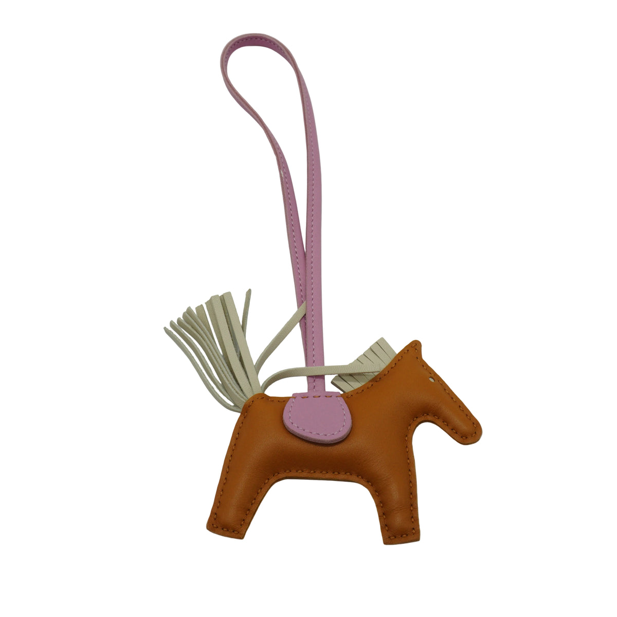 Hermes	Rodeo PM Bag Charm (White, Mustard, Green)