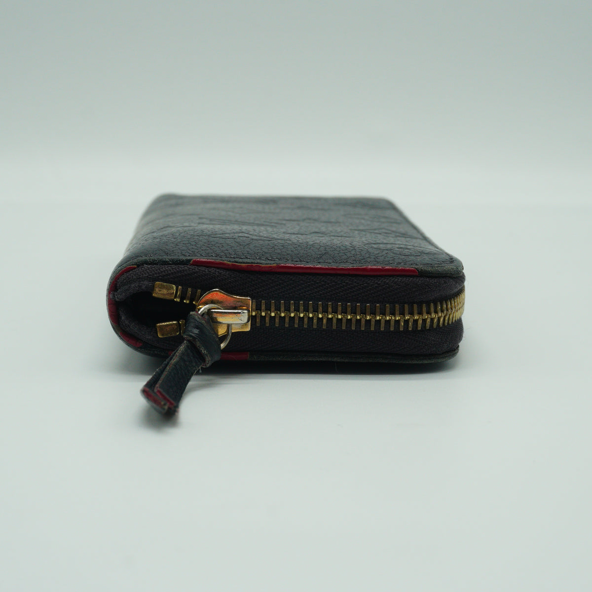 Louis Vuitton Zippy Embossed Monogram Empreinte Rouge Wallet