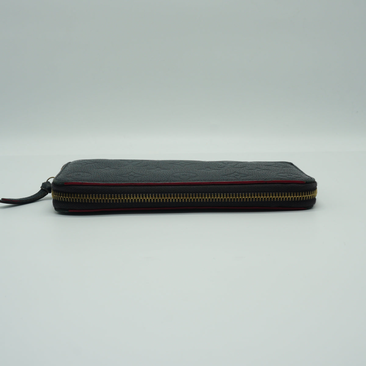 Louis Vuitton Zippy Embossed Monogram Empreinte Rouge Wallet