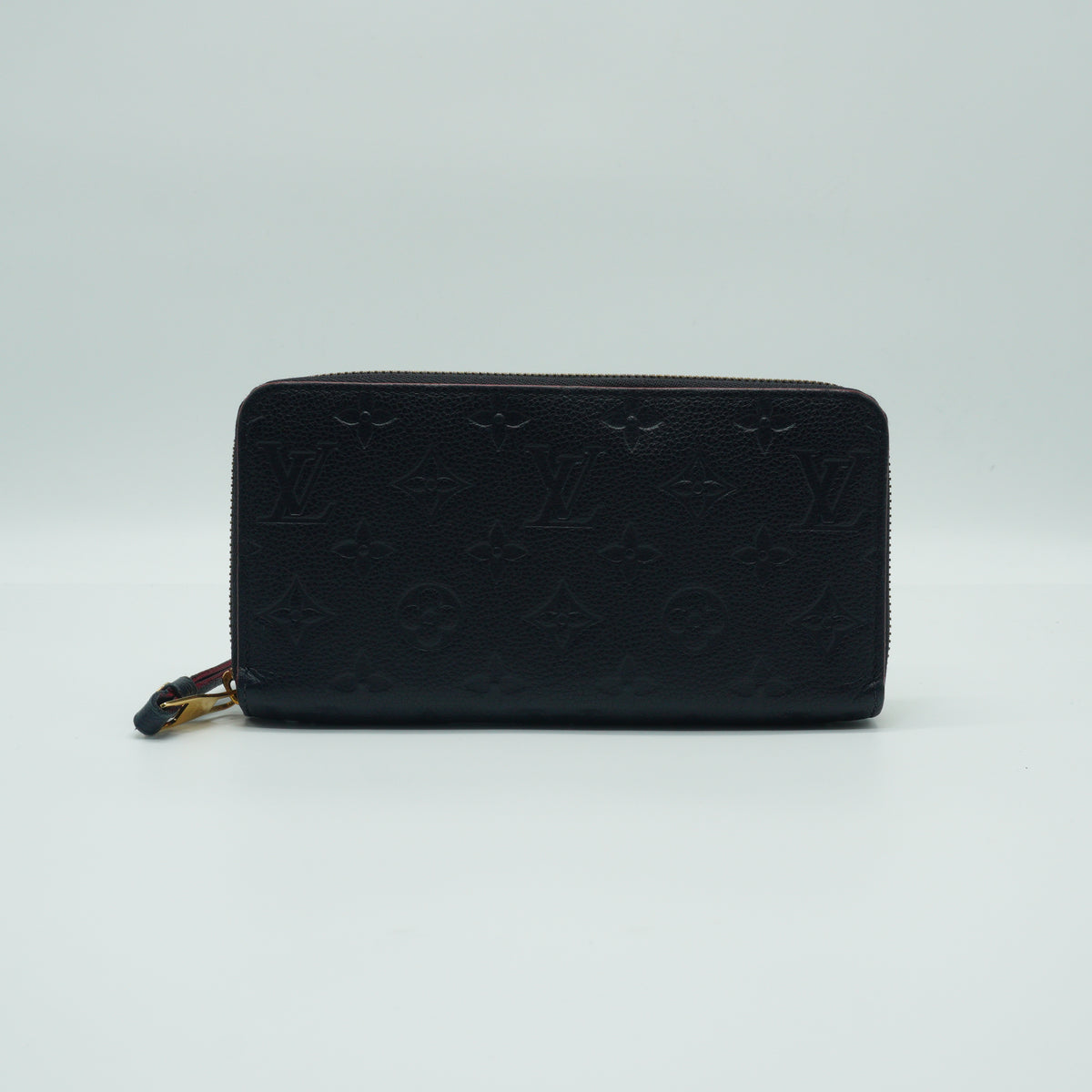 Louis Vuitton Zippy Embossed Monogram Empreinte Rouge Wallet
